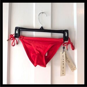 🆕 Vitamin A Ecolux No Ordinary Scrunch Butt String Bikini Bottom